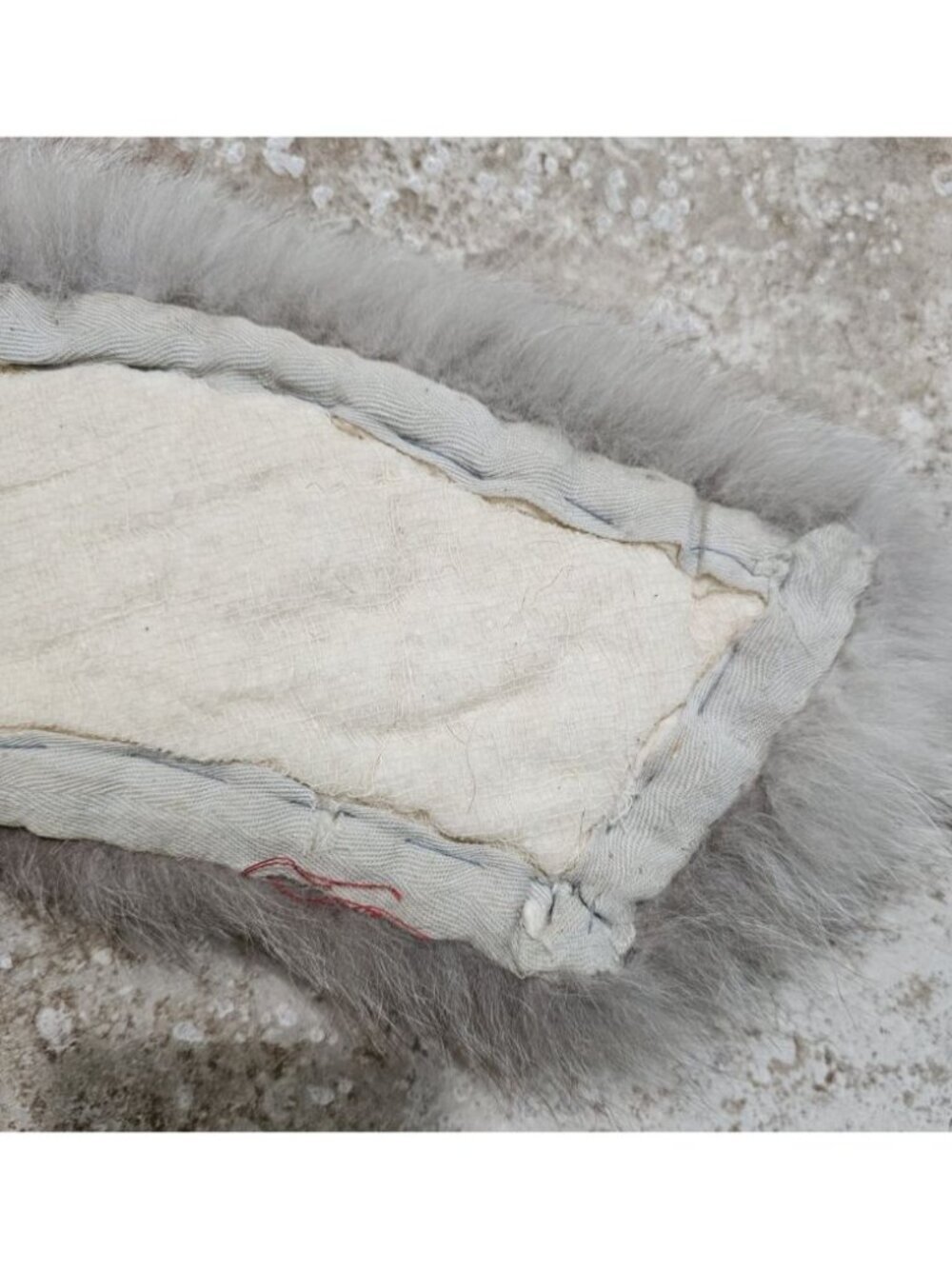 Vintage Womens 32" Collar Silver Fox Fur Stole Frost Statement Quiet Luxury Rare - Picture 7 of 7